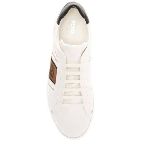 Fendi White Leather Sneakers