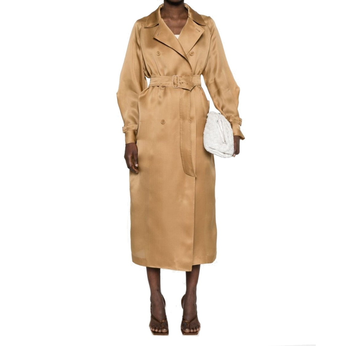 Max Mara Sacco' Silk Trench Coat