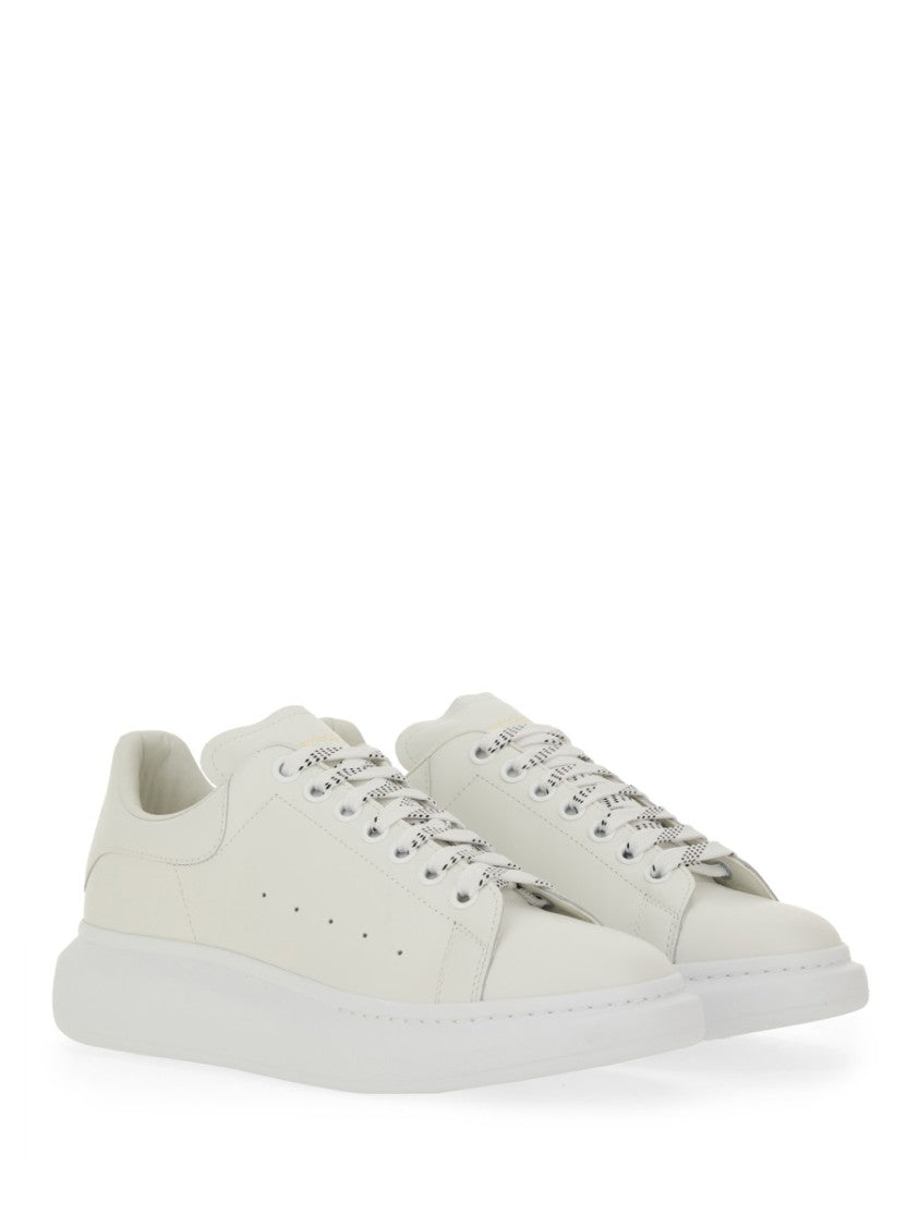 Alexander Mcqueen Oversize Exaggerated Sole Leather Sneakers
