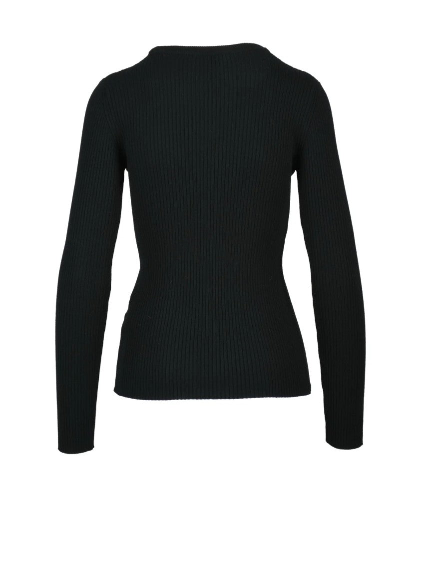 Akep Black Viscose Polyamide Elastomultiester Top