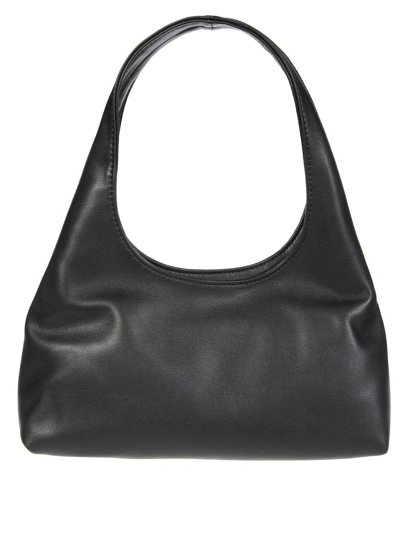 A.P.C. Rounded Silhouette Shoulder Bag With Bold Logo