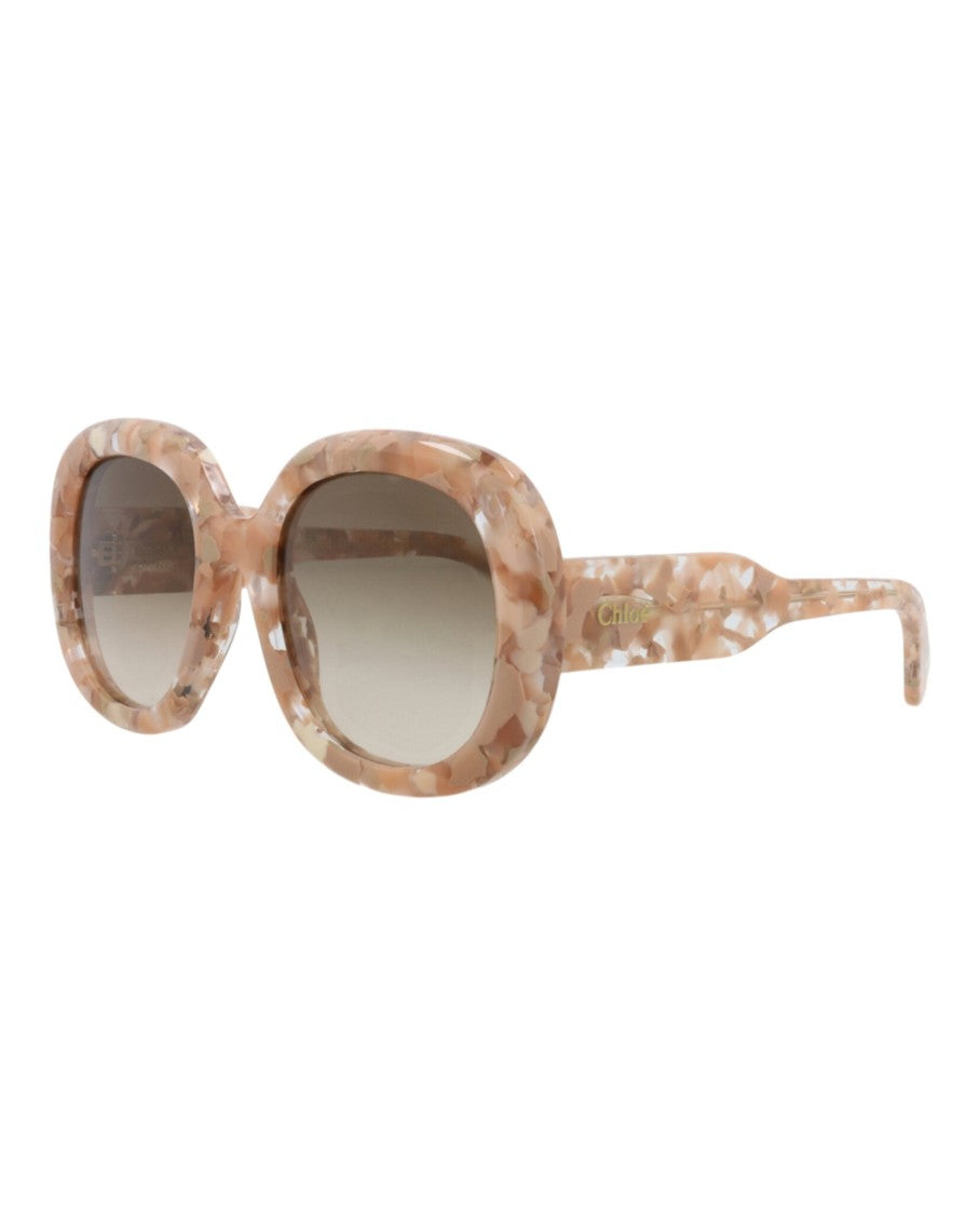 Chloé Square-Frame Sunglasses In Recycled Acetate With Gradient Lenses