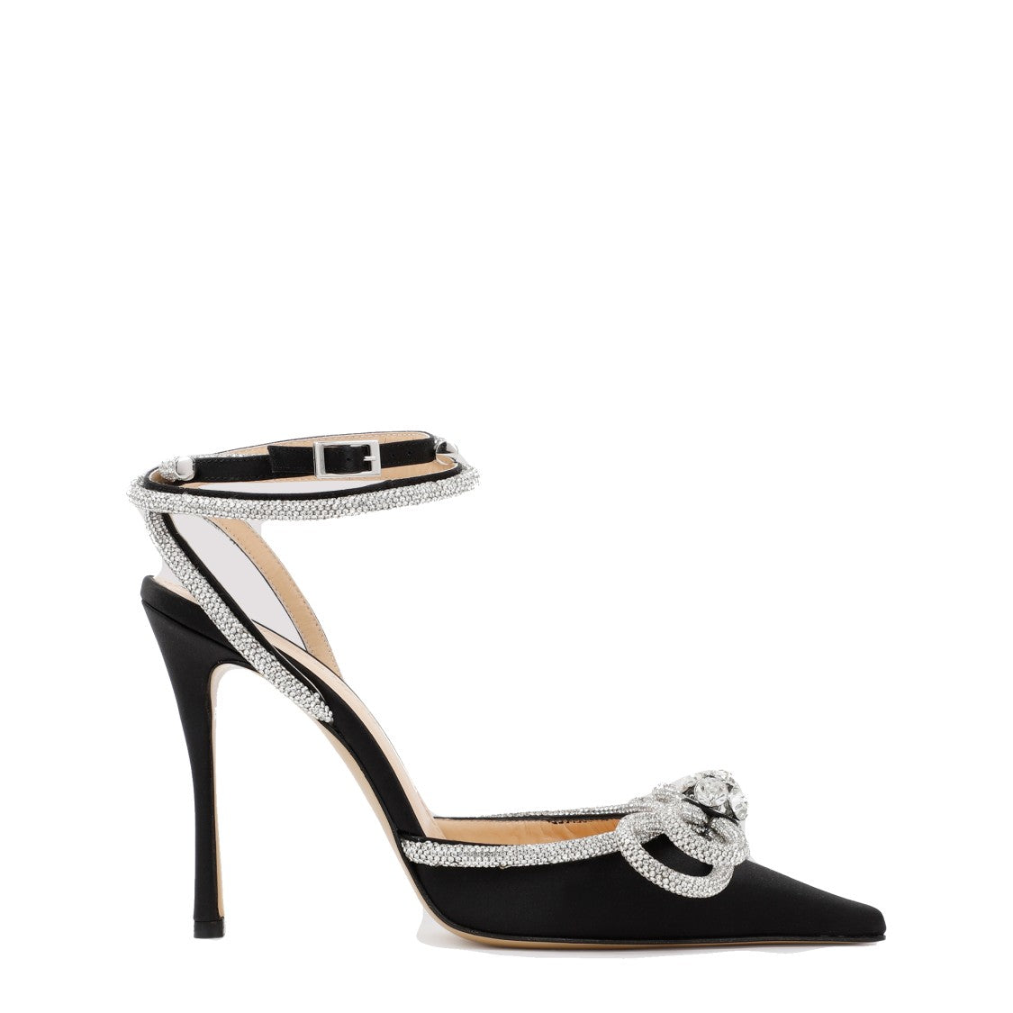 Mach & Mach Black Double Bow Sandal