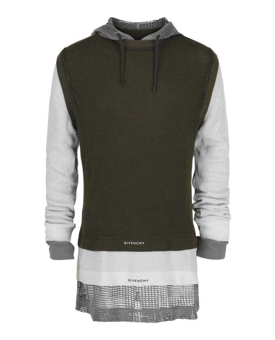 Givenchy Overlapped Hooded T-Shirt