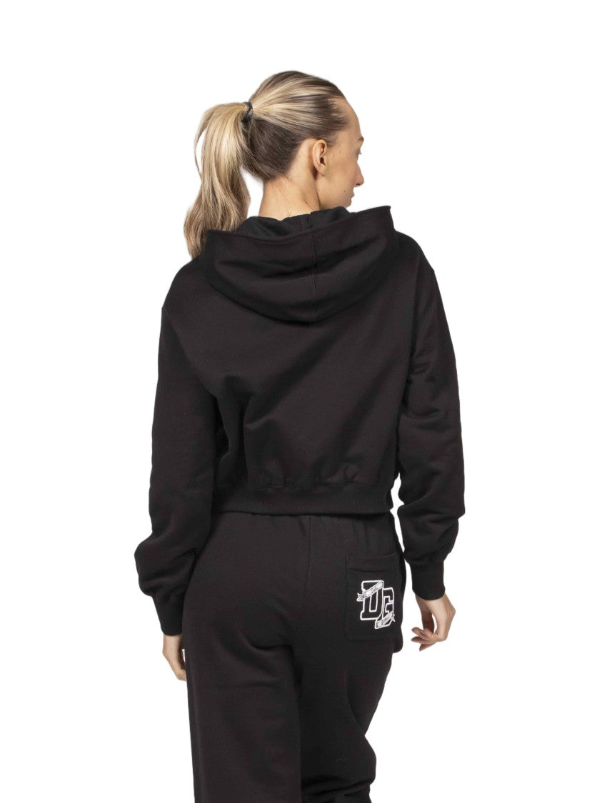 Dolce & Gabbana Cropped Zip-Up Hoodie