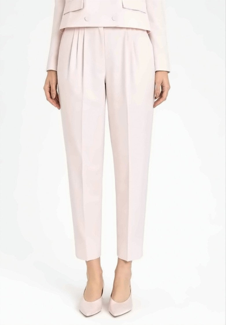 Twin-Set Cropped Soft Fit Pleated Trousers