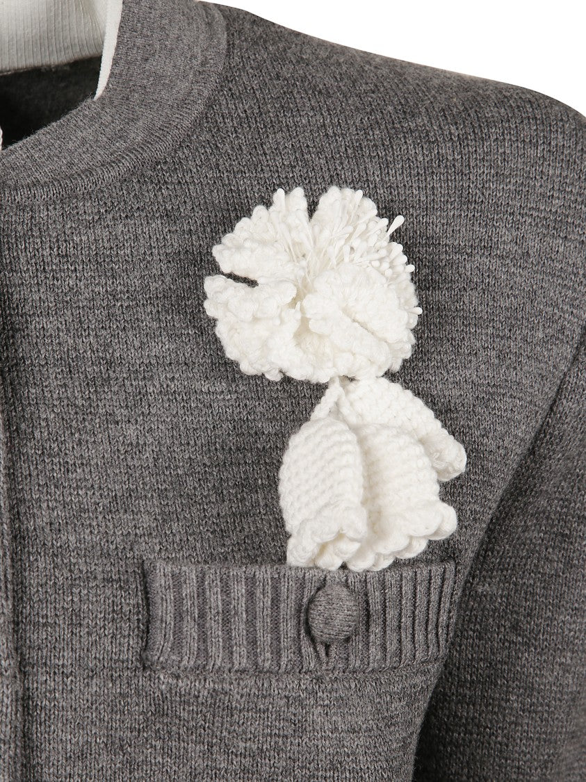 Self-Portrait Crochet Floral Cardigan