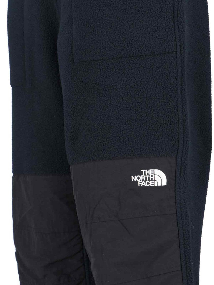 The North Face Relaxed Fit Black Teddy Fabric Trousers
