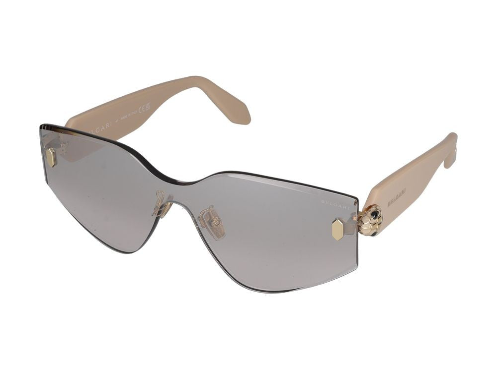 Bulgari Black Refined Minimalist Sunglasses