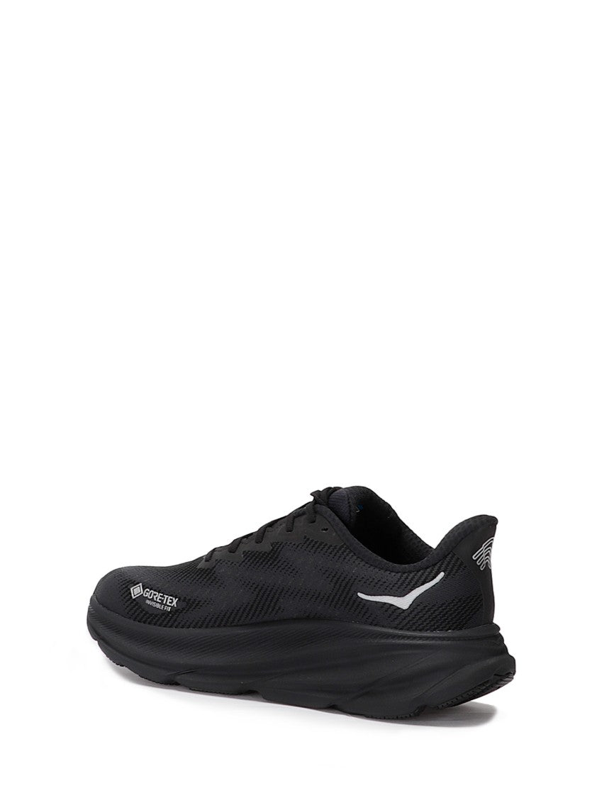 Hoka Streamlined Black Running Sneakers With Cushioned Sole