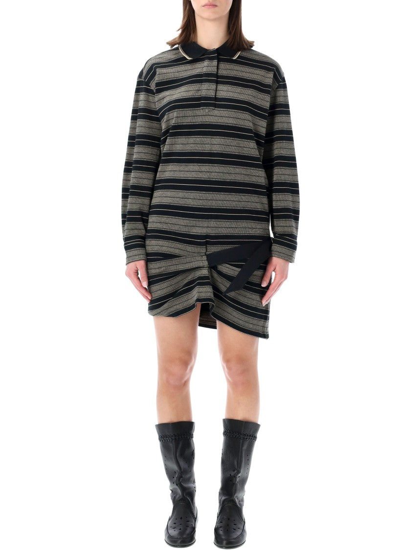 Isabel Marant Étoile Isea Striped Polo Mini Dress