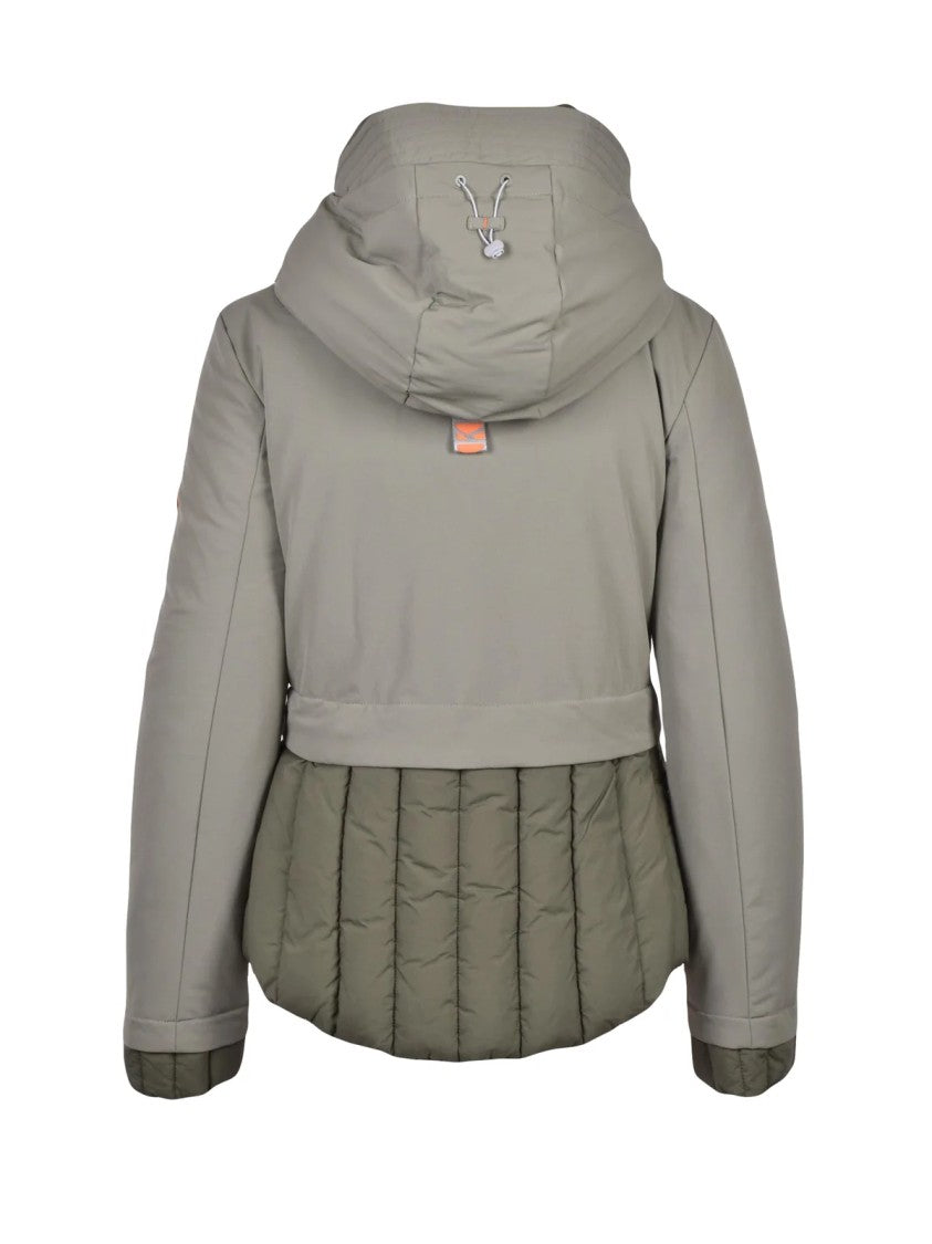 Dekker Sage Green Hooded Padded Polyamide-Blend Down Jacket