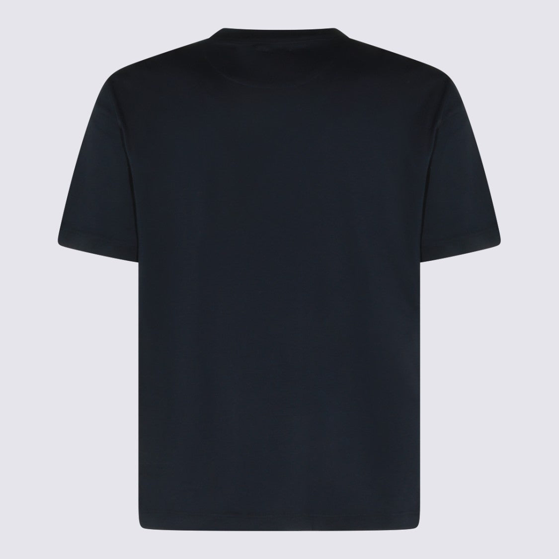 Eleventy Plain Short-Sleeved T-Shirt With Classic Crew Neckline