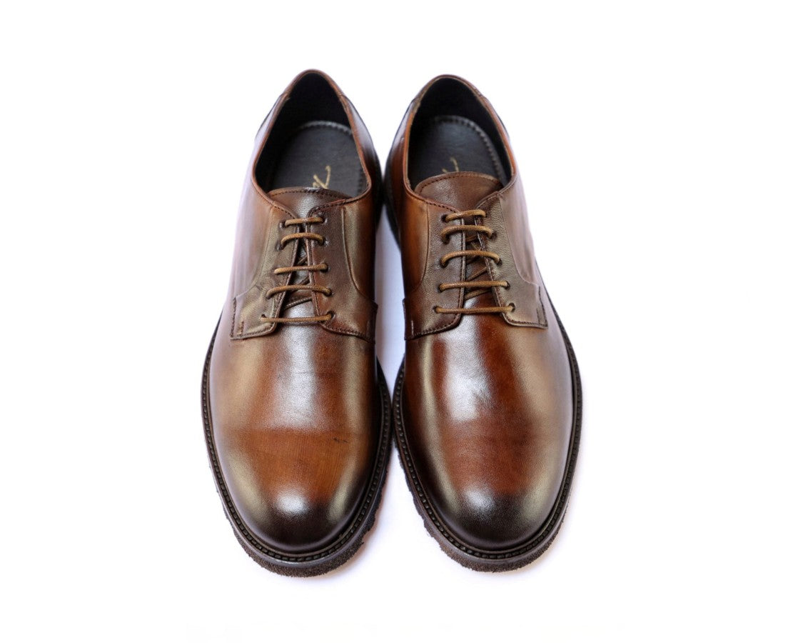 Ton Gout Polished Leather Derby Dress Shoes