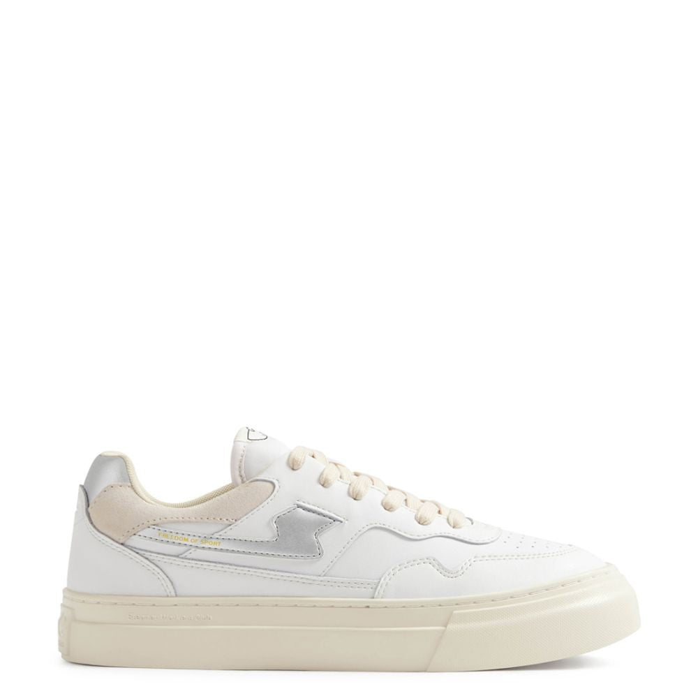 Stepney Workers Club Low-Top Pearl S-Strike Leather Sneaker With Perforated Detailing
