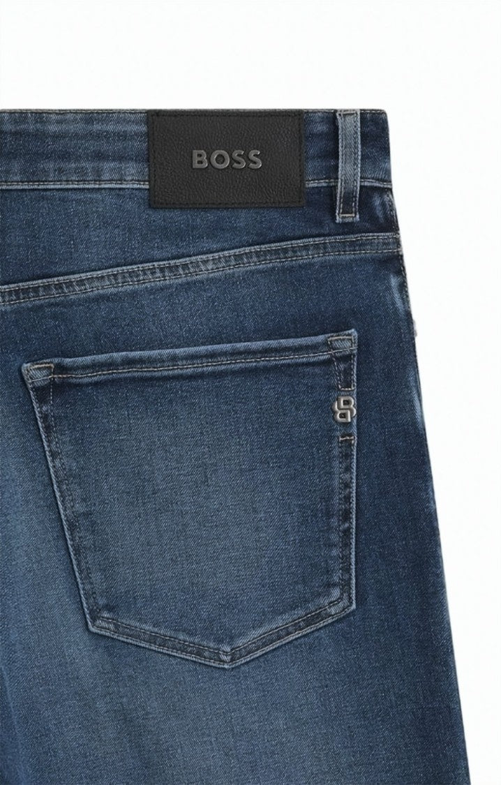 Boss Blue Maine Tapered Denim Jeans