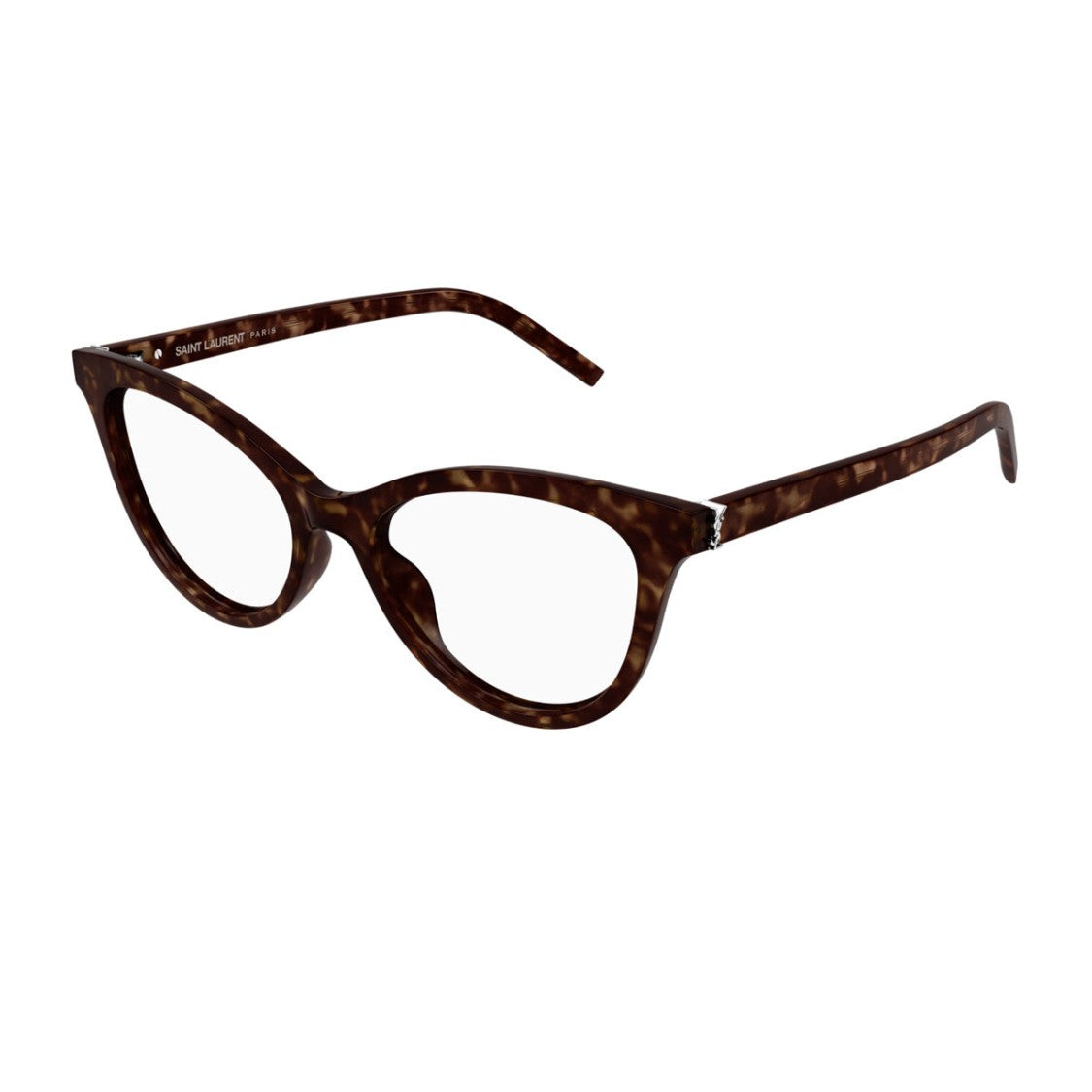 Saint Laurent Monogram Detail Havana Transparent Sunglasses