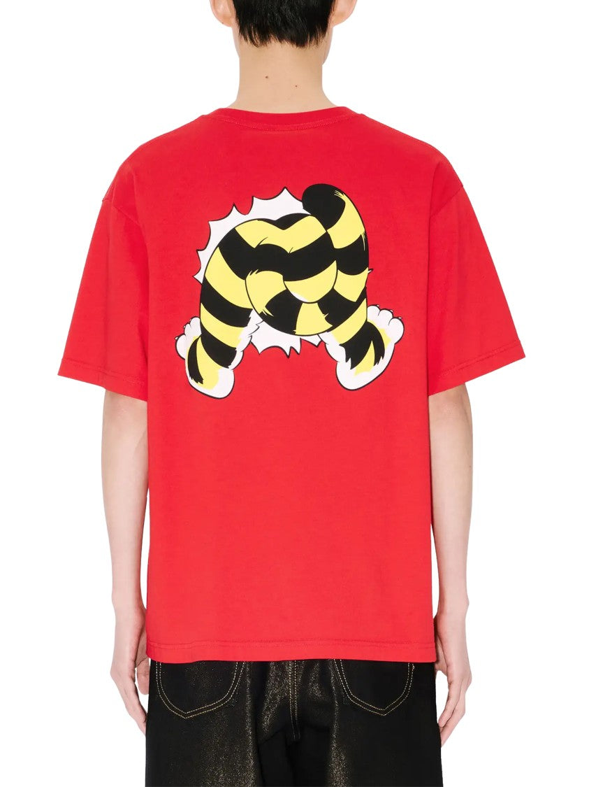 Kenzo Kenzo Wild Tiger Oversized T-Shirt In Radiant Red