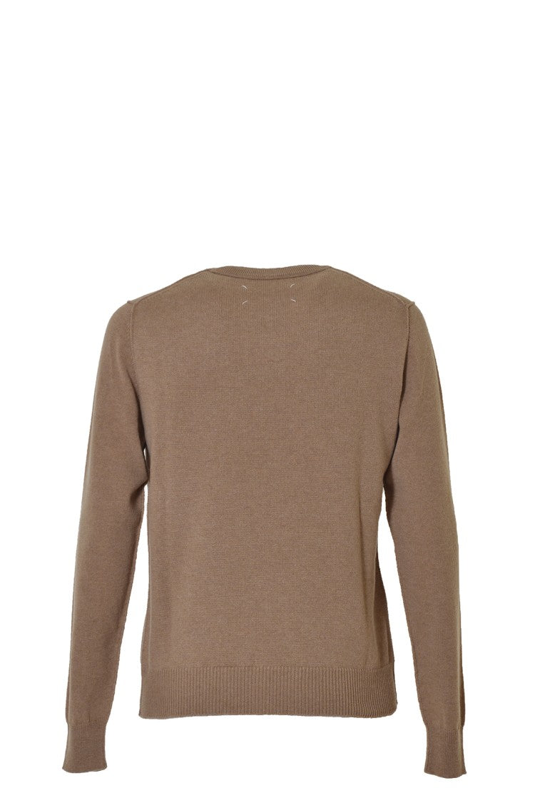 Maison Margiela Camel Cashmere Crewneck Sweater