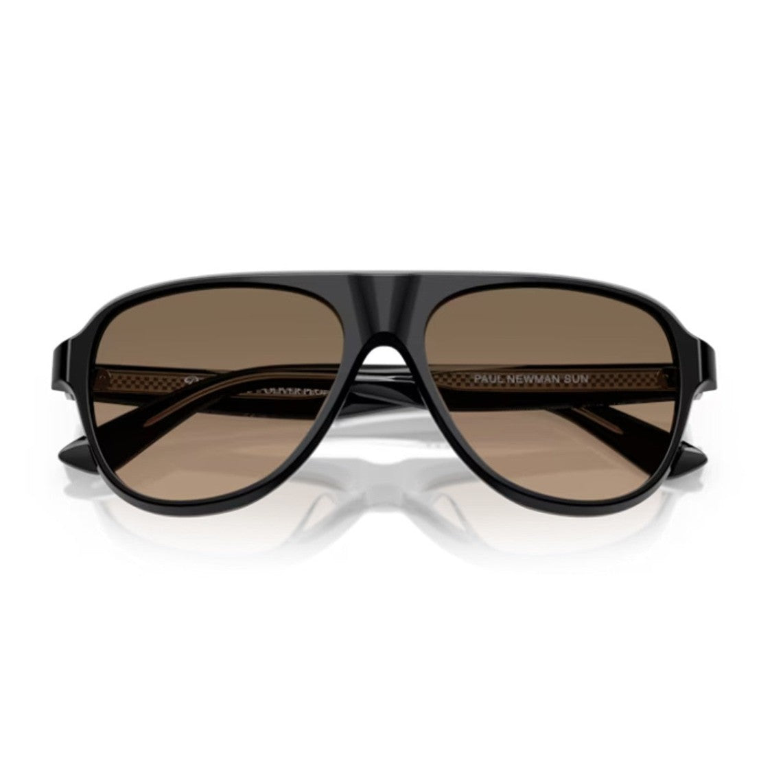 Oliver Peoples Black Paul Newman Acetate Oversized Aviator Sunglasses