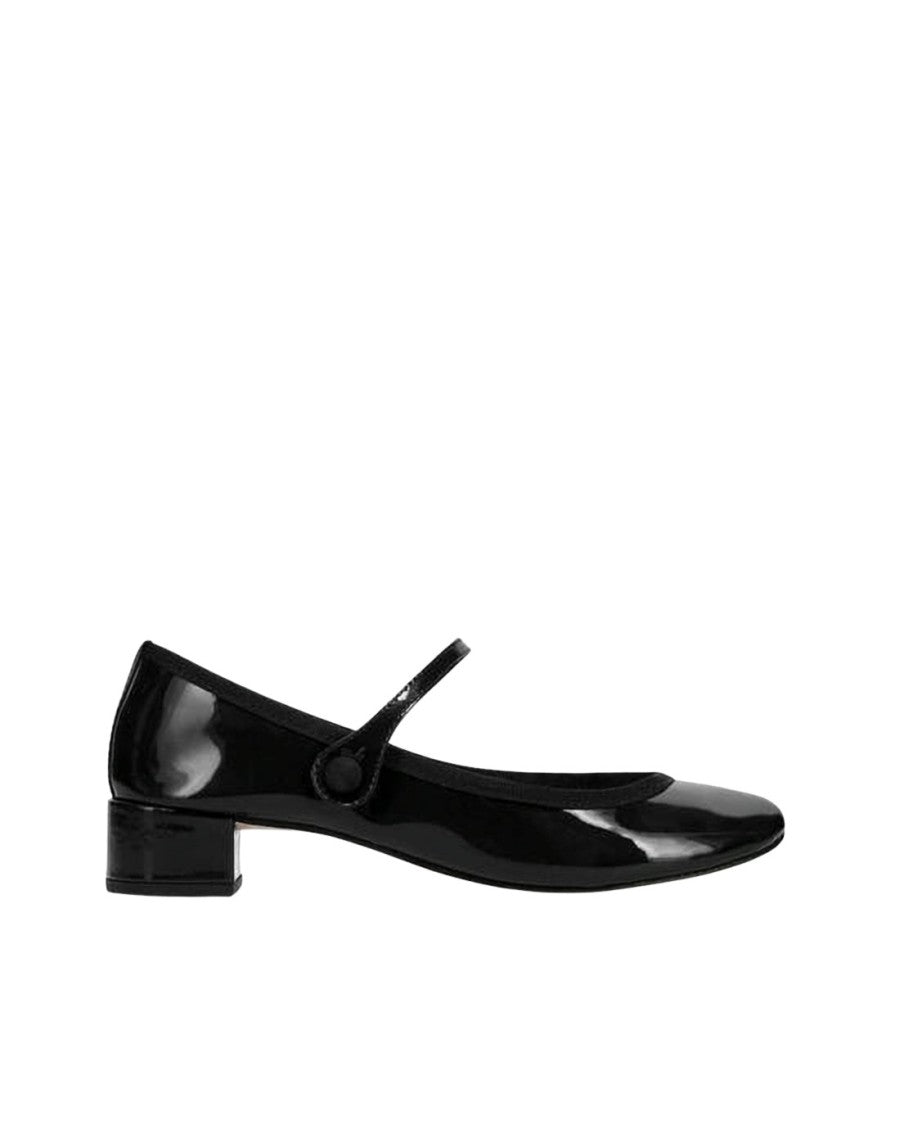 Repetto Glossy Flat Shoes With Rounded Toe