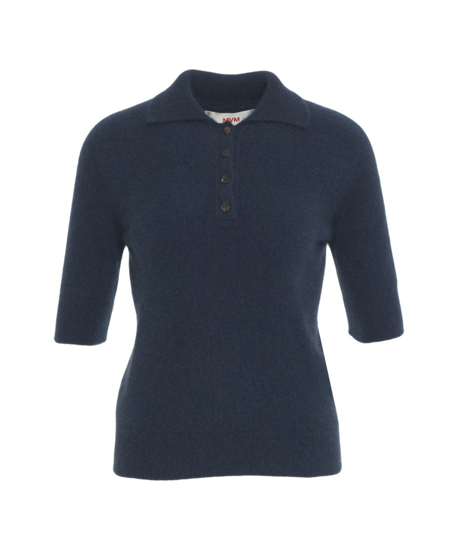 Mvm Raccoon Knit Polo Shirt