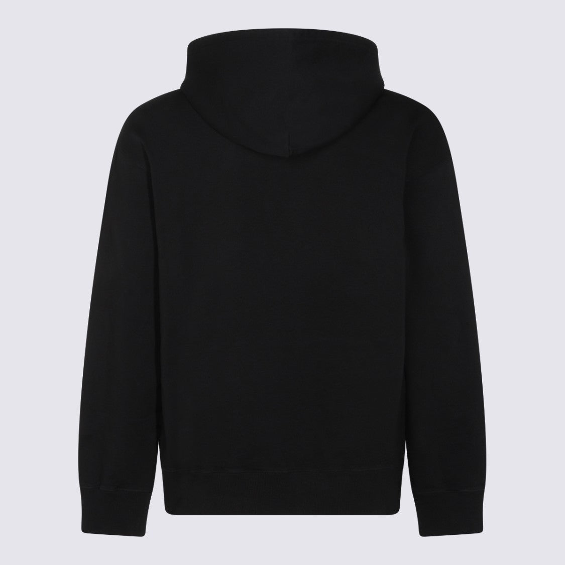 Mm6 By Maison Margiela Hooded Black Cotton Sweatshirt
