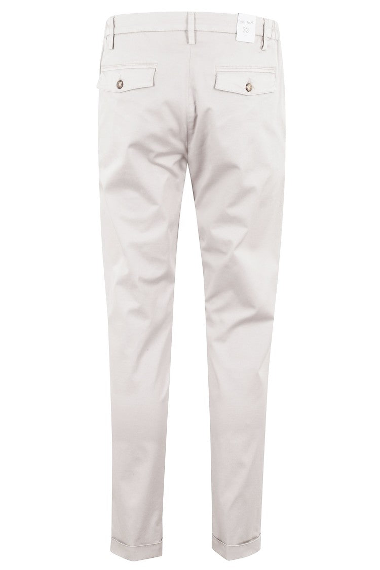 Re-Hash Tailored Beige Trousers With Functional Pockets