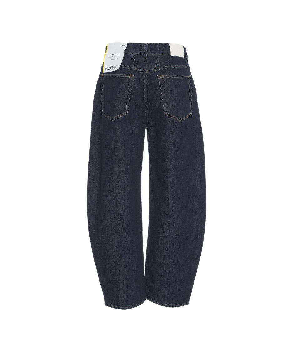 Closed Relaxed Fit High-Waisted Jeans With Classic Five-Pocket Design