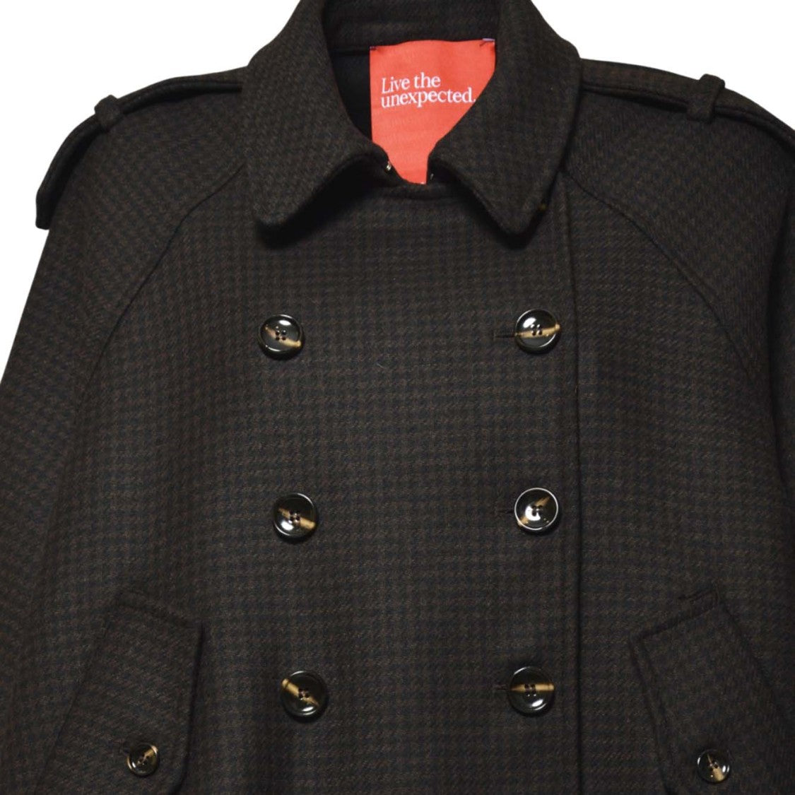 Merci Structured Brown Jacket With Classic Design