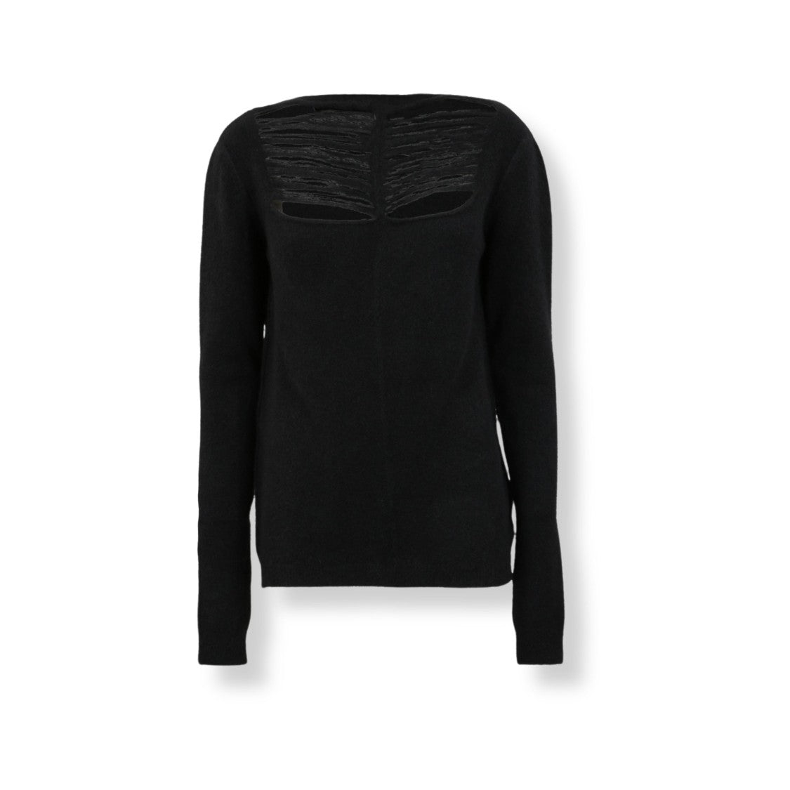 Rick Owens Sculptural Knit Top With Asymmetrical Silhouette