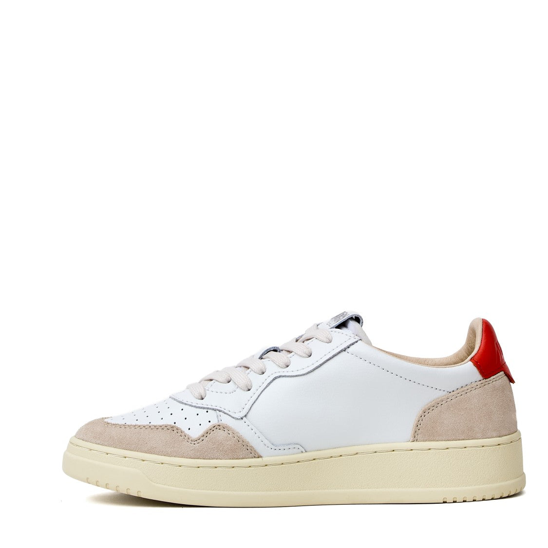 Autry White Zucca Medalist Low Suede Sneakers