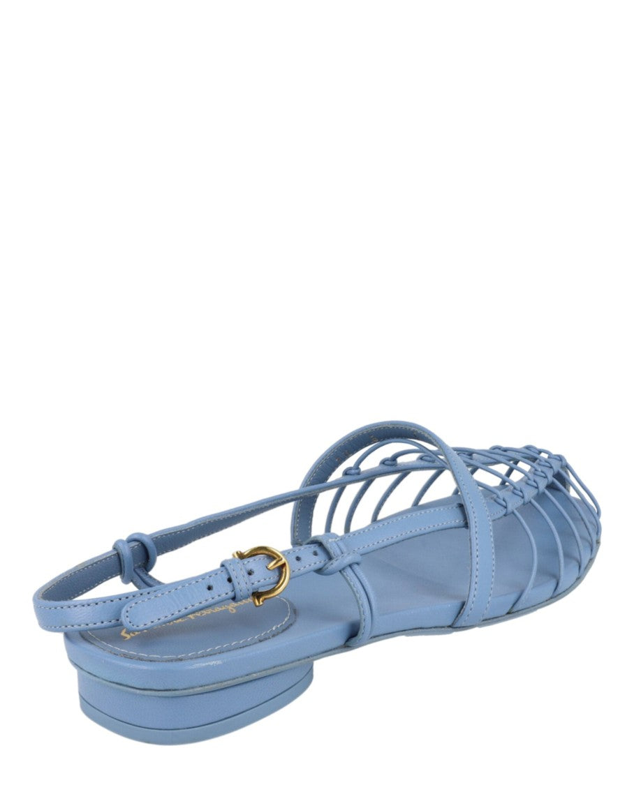 Ferragamo Shay 10 Caged Slingback Sandals