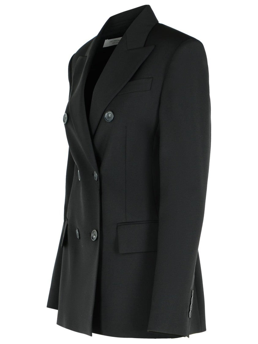 Sportmax Adamo' Black Virgin Wool Blazer