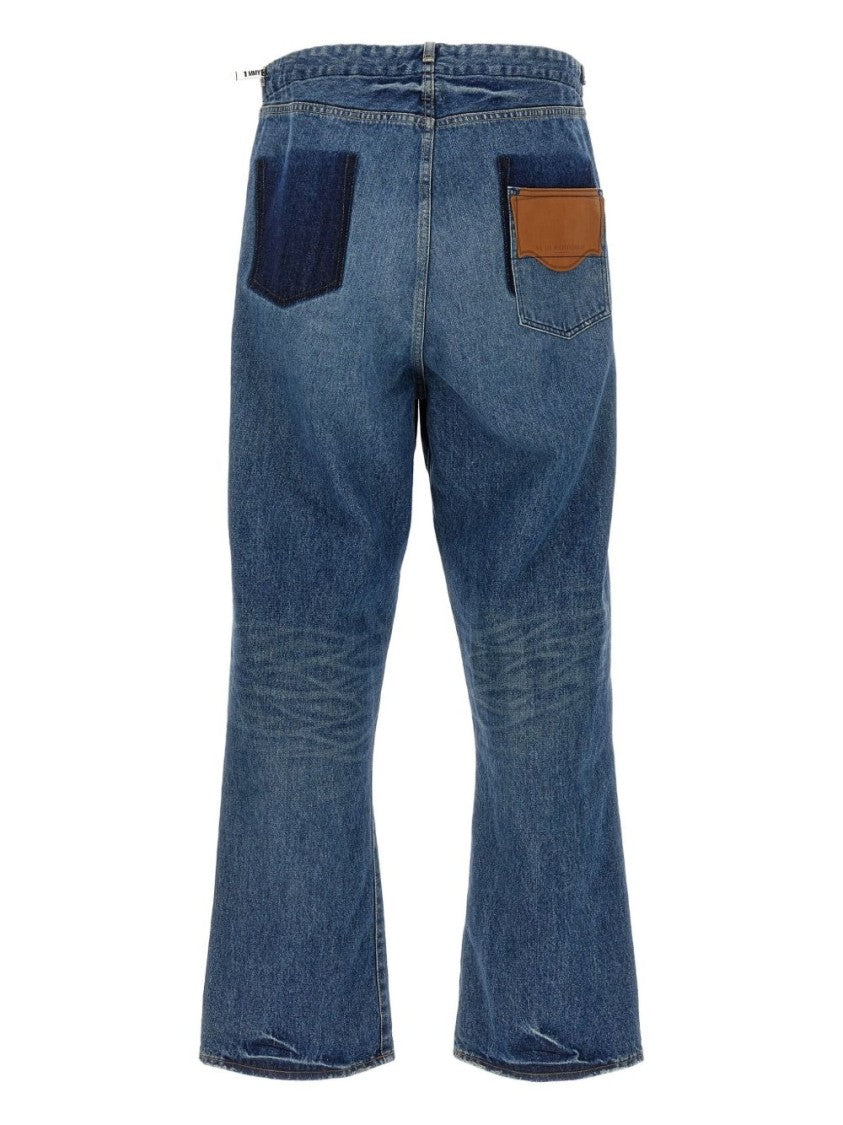 Maison Mihara Yasuhiro Powder Blue Straight Leg Jeans