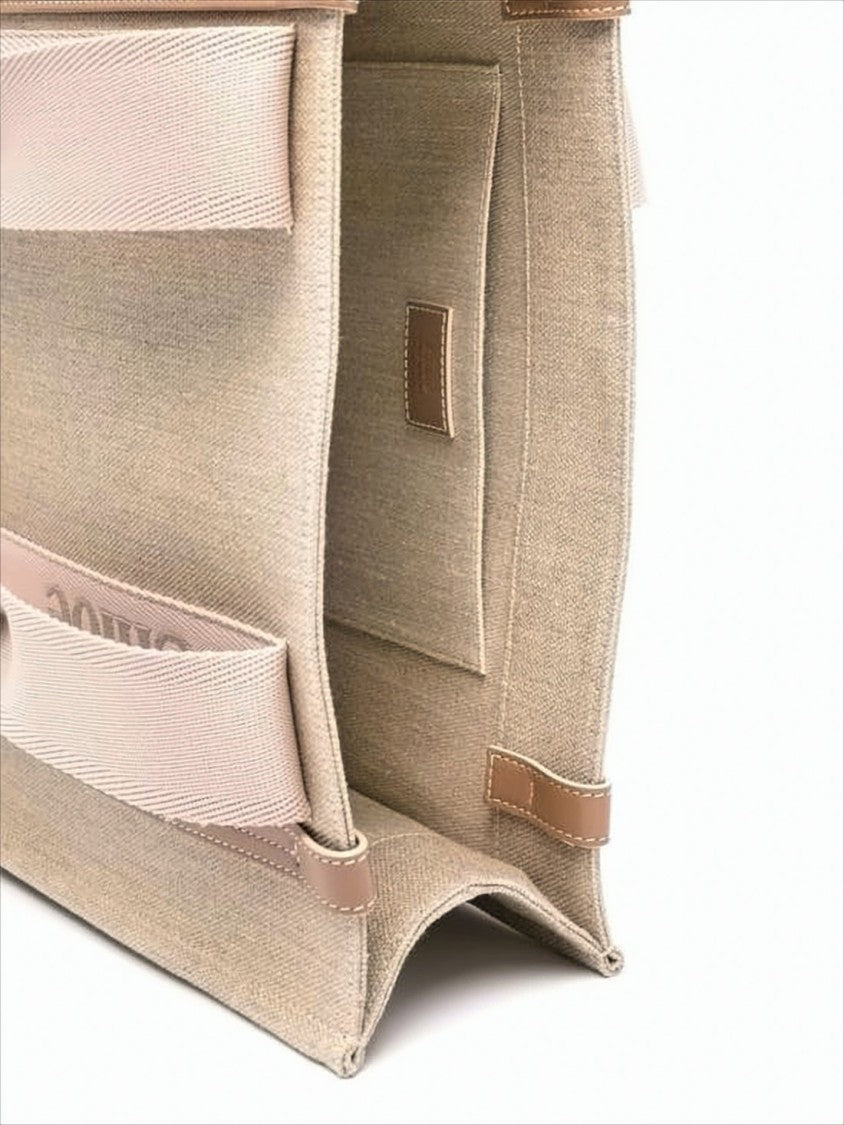 Chloé Structured Linen Shoulder Bag