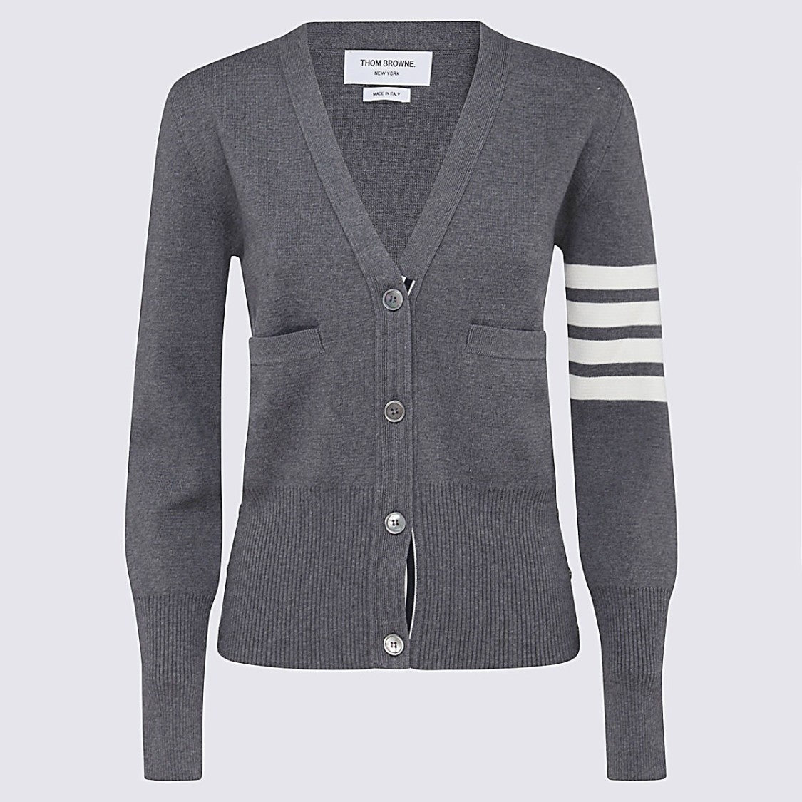 Thom Browne Med Grey Wool Knitwear