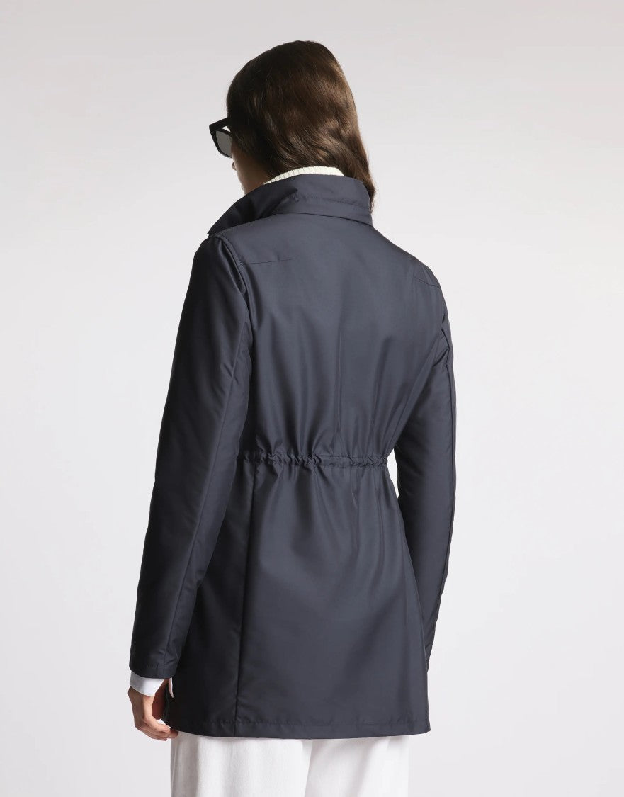 Fay Versatile Baltic Blue Jacket With Adjustable Closure