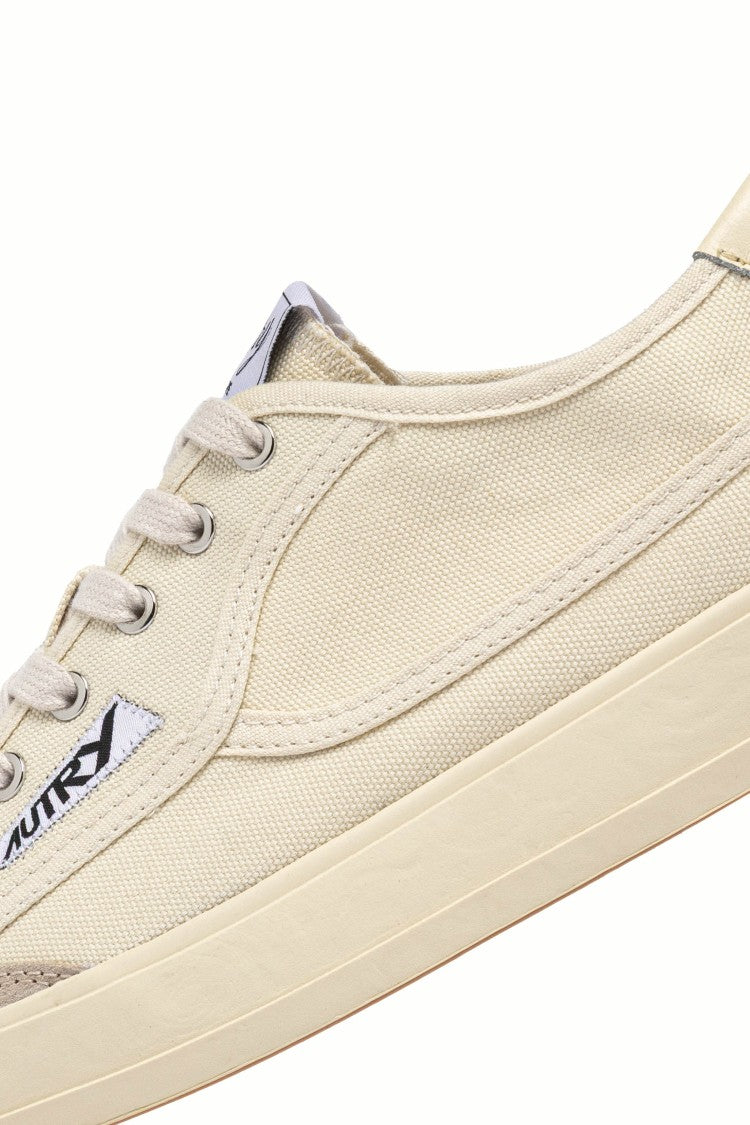 Autry Cream Windscape Suede Canvas Sneakers
