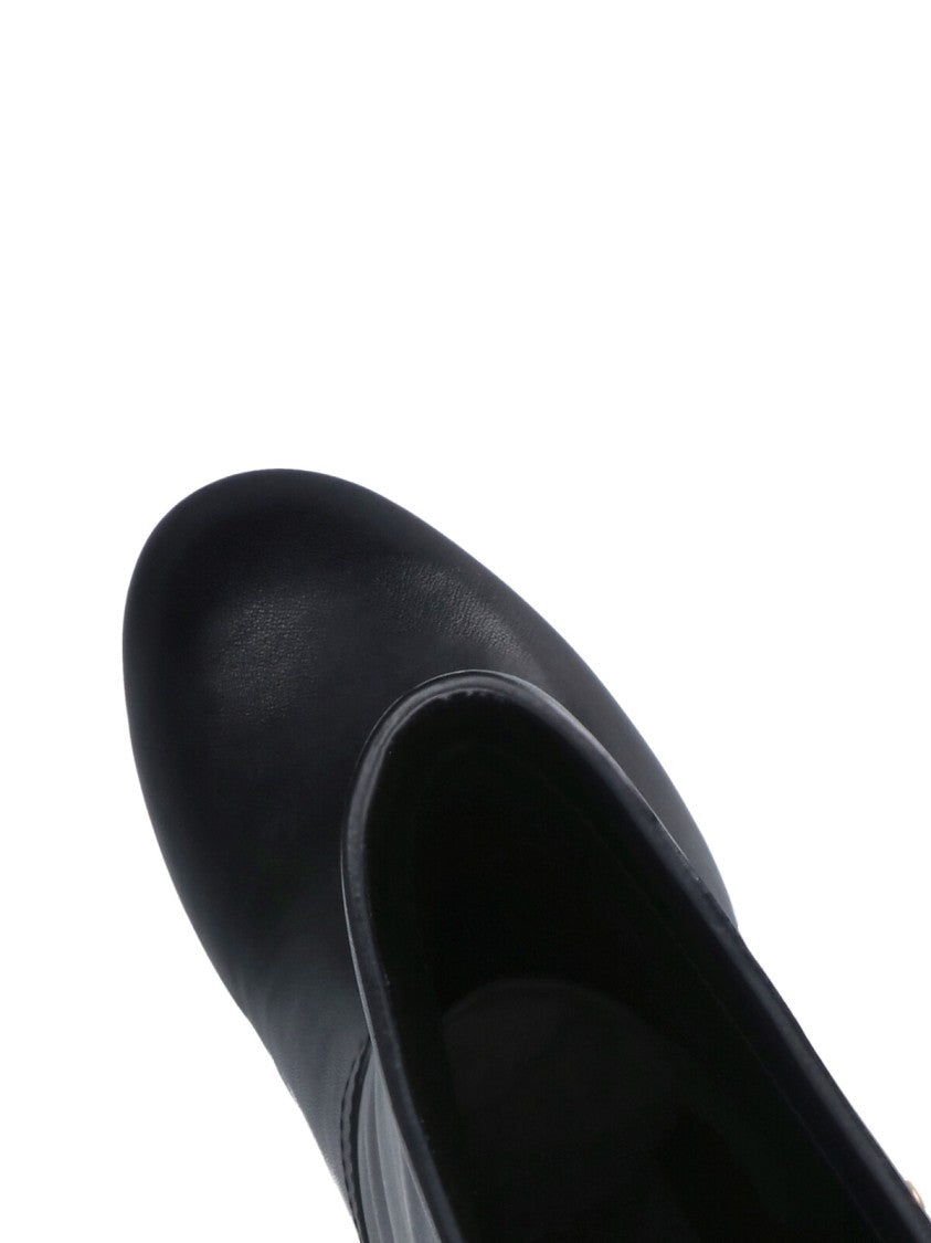 Tory Burch Romy Knee-High Black Leather Boots