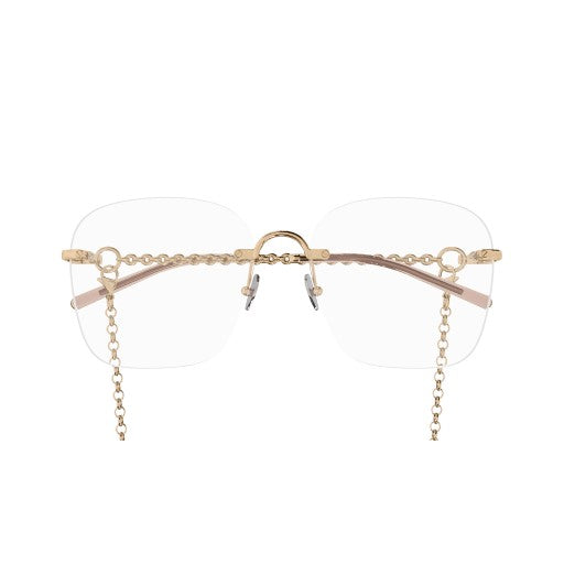 Pomellato Metallic Finish Optical Frames With Chain Detail