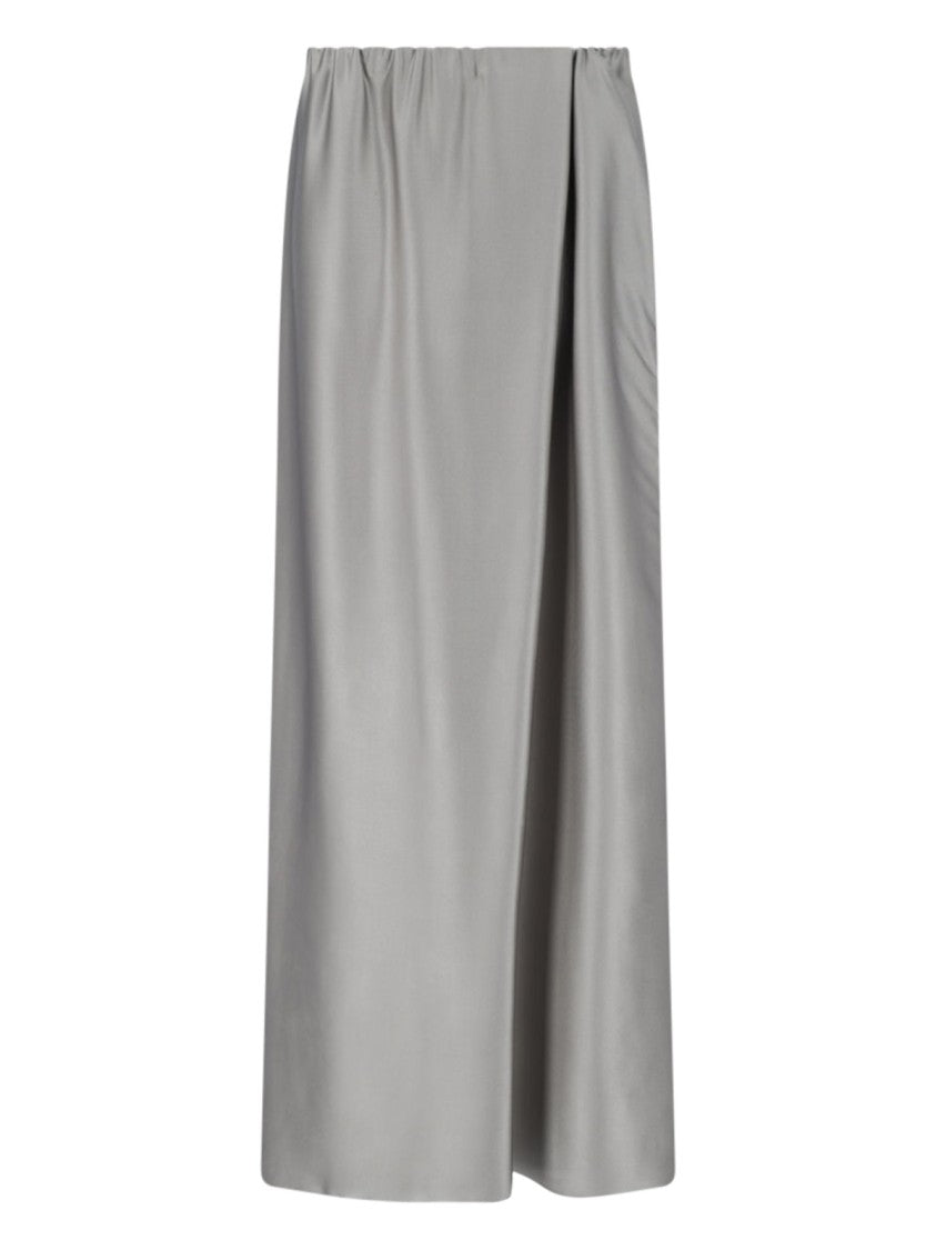 Giorgio Armani Asymmetric Maxi Skirt – Grey