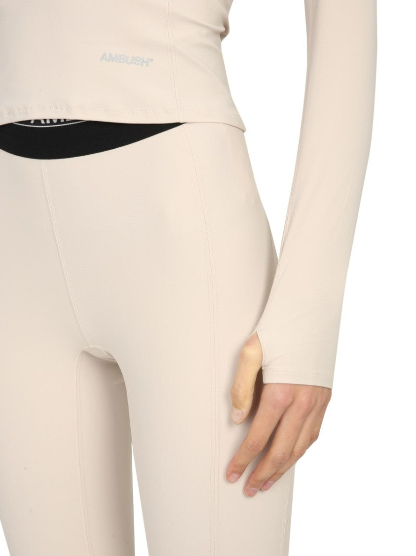 Ambush Fitted Long Sleeve Polo Neck Top