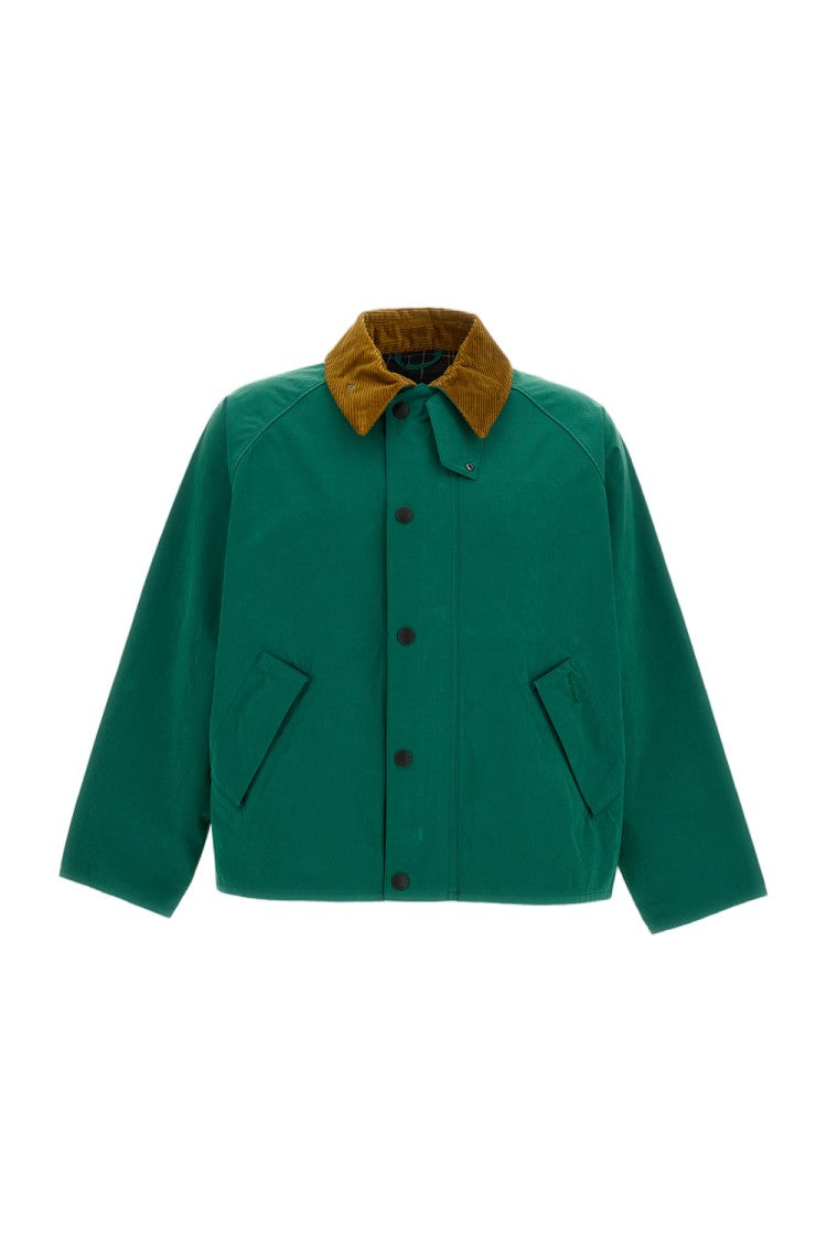 Barbour Cotton-Blend Corduroy Collar Short Jacket