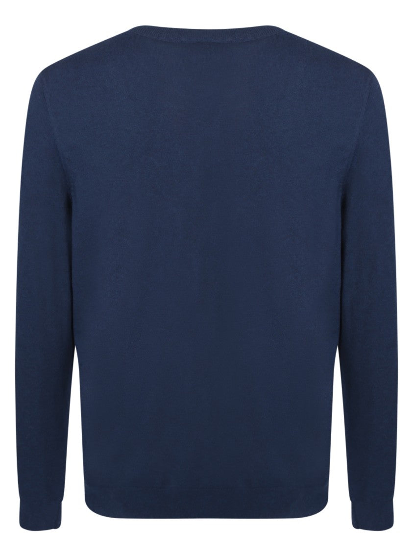 A.P.C. Blue Ribbed Jumper