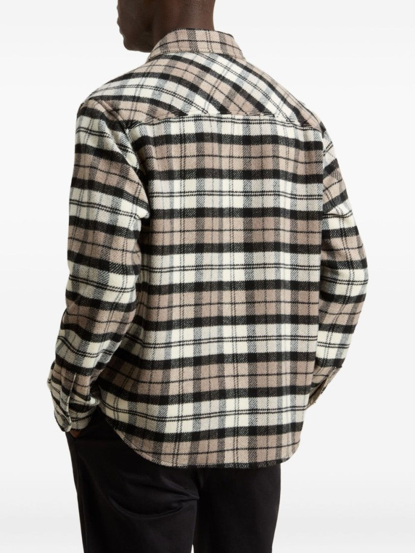 Woolrich Plaid Button-Up Shirt With Cozy Wool Blend