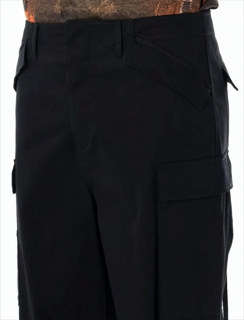 Msgm Utilitarian Straight Fit Pants With Flap Pockets