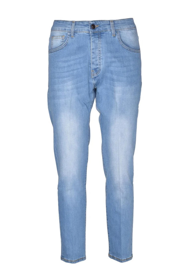 Bonheur Light Blue Tapered Denim Jeans