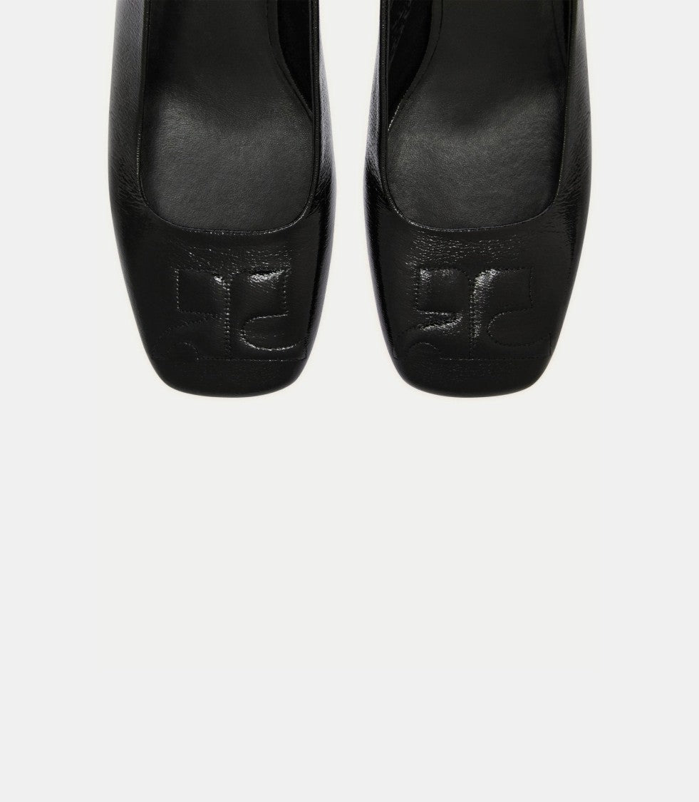 Courrèges Talons Slingbacks Heritage En Vinyle