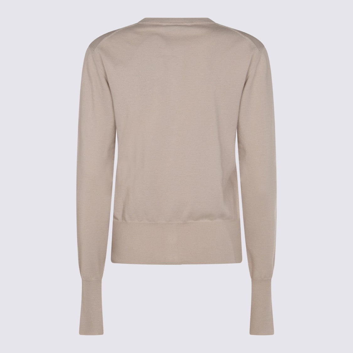 Vivienne Westwood Fitted Round Neck Sweater With Button-Down Front And Embroidered Emblem